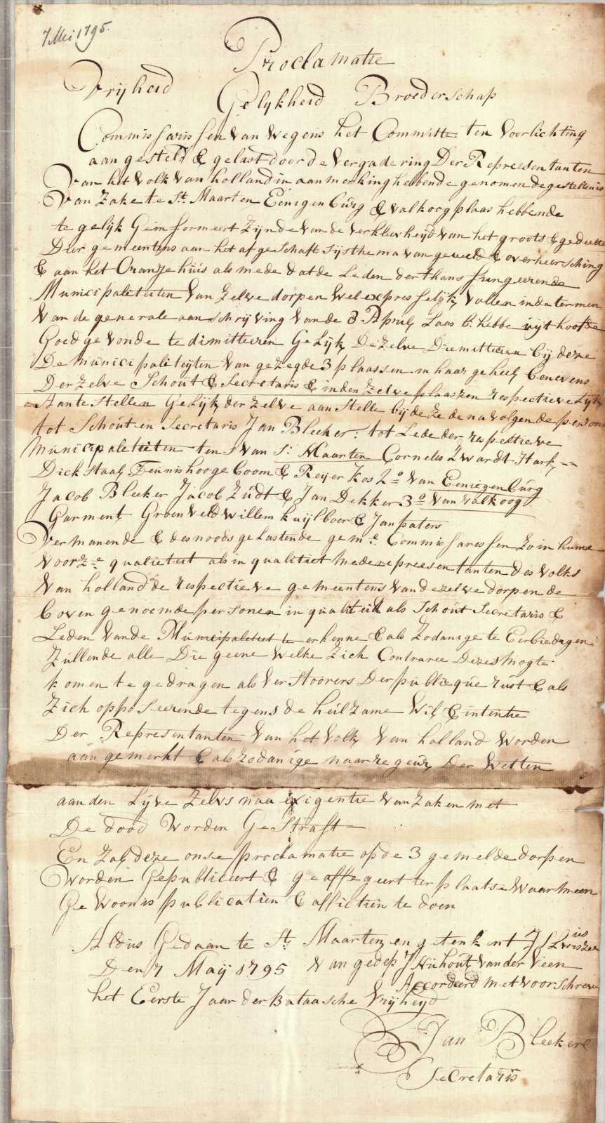 proclamatie-sint-maarten-1795